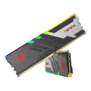 სურათი მეხსიერება Patriot PVVR564G560C40K EP Viper Venom RGB DDR5 64GB 5600MT/s CL40 1.35V(2x32GB) UDIMM BLK/SIR H/S KIT