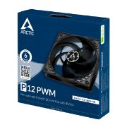 სურათი ქეისის ქულერი Arctic Pressure-optimised 120 mm Fan with PWM P12-PWM Black Transparent ACFAN00133A 