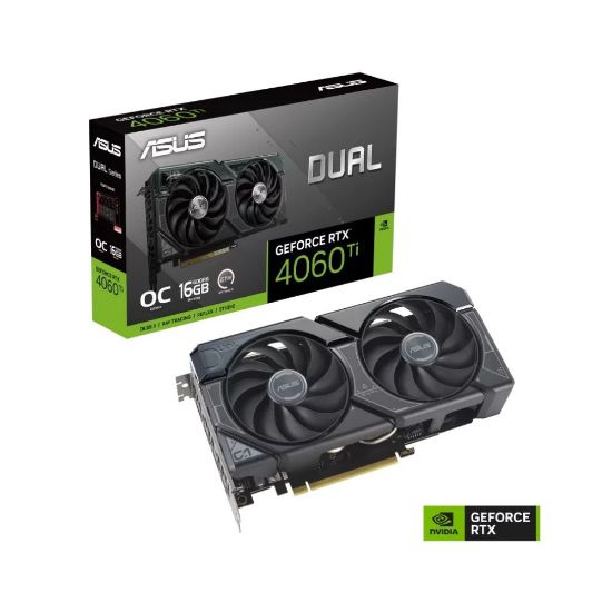 სურათი ვიდეო ბარათი ASUS GeForce RTX 4060 Ti 16GB GDDR6 DUAL OC DUAL-RTX4060TI-O16G