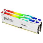 სურათი მეხსიერება KINGSTON  FURY Beast White RGB XMP 64GB 5600MT/s DDR5 CL40 DIMM (Kit of 2) KF556C40BBAK2-64