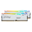 სურათი  მეხსიერება KINGSTON  FURY Beast White RGB XMP 64GB 6400MT/s DDR5 CL32 DIMM (Kit of 2) KF564C32BBAK2-64