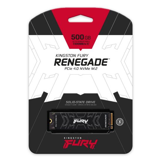 სურათი SSD მეხსიერება KINGSTON  500GB Kingston Fury Renegade PCIe 4.0 NVMe M.2 SSD SFYRS/500G