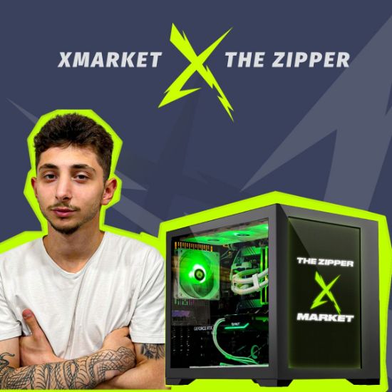 სურათი XMARKET X THE ZIPPER Intel Core i5-14600KF, B760 DDR5, 32GB 6800MT/s, 1TB Nvme, RTX 4060Ti 16GB ეკრანიანი  ქეისით