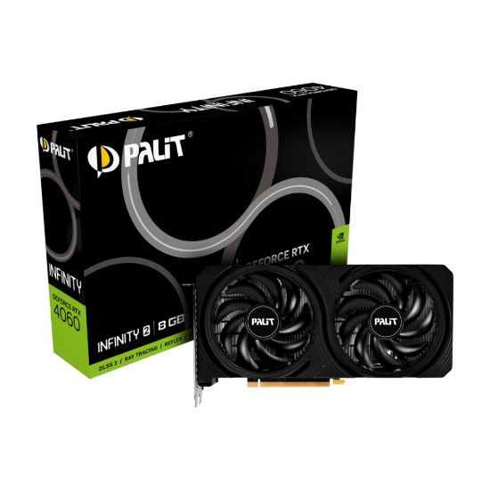 სურათი ვიდეო ბარათი NE64060019P1-1070L Palit RTX4060 INFINITY 2 8GB GDDR6 128bit 3-DP HDMI