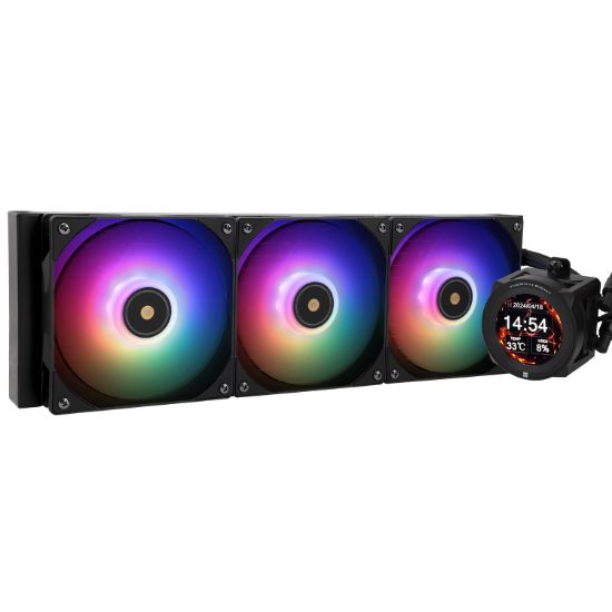 სურათი წყლის გაგრილება THERMALRIGHT Core Vision 360 Black Argb AIO CPU Cooler