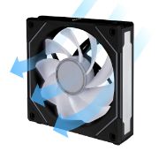 სურათი ქეისის ქულერი Lian Li UNI FAN Reverse SL-INF 120mm-1 Black  G99.12RSLIN1B.00